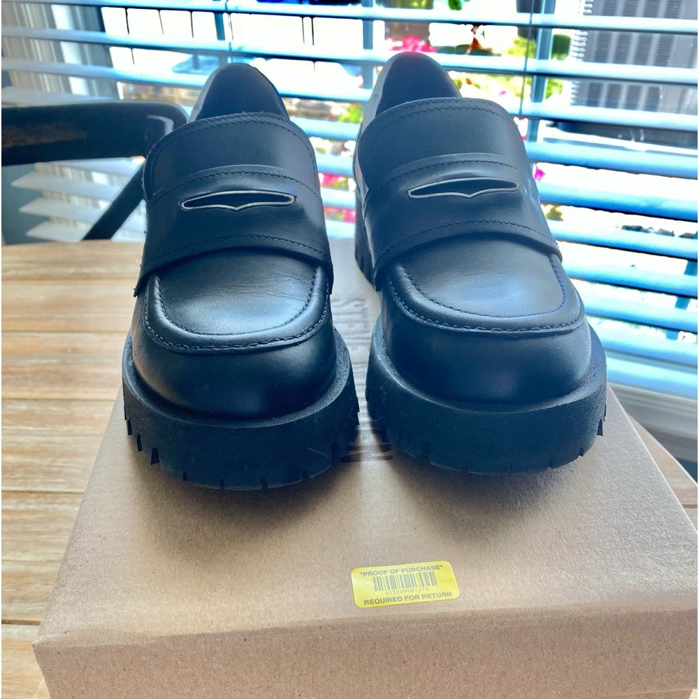 Steve Madden Lawrence Black Leather